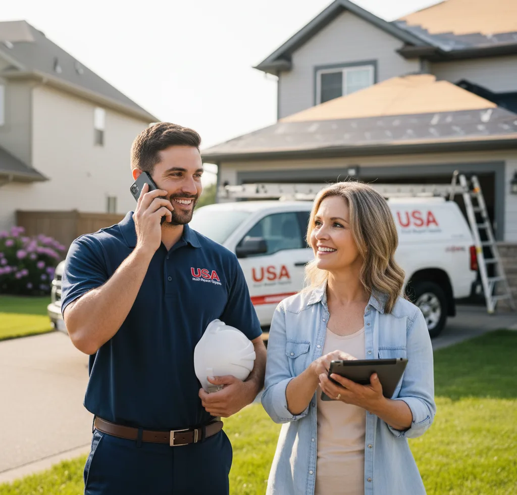 USA Roof Repair Experts customer support in Winterset